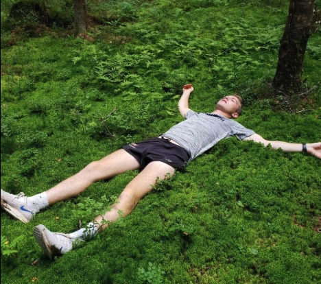 forest bathing outdoors